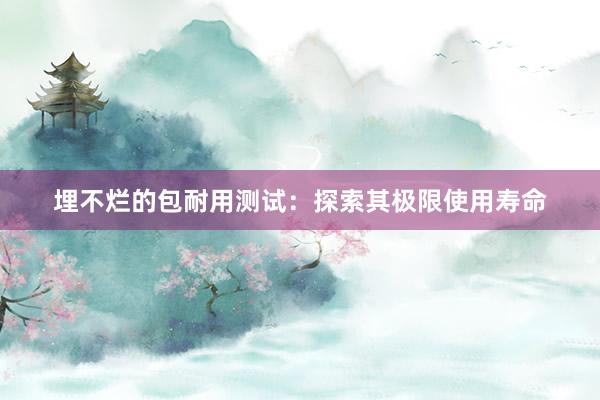 埋不烂的包耐用测试：探索其极限使用寿命