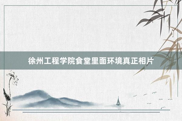 徐州工程学院食堂里面环境真正相片